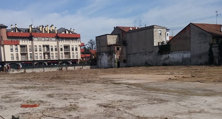 L'area oggi, dopo l'intervento di pulizia